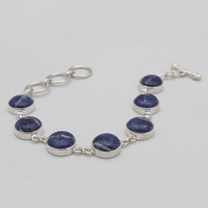 925 Sterling Silver Sodalite Bracelets