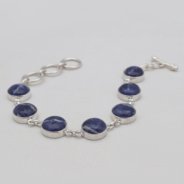925 Sterling Silver Sodalite Bracelets