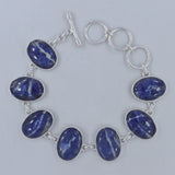 925 Sterling Silver Sodalite Bracelets