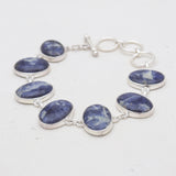 925 Sterling Silver Sodalite Bracelets