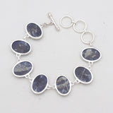 925 Sterling Silver Sodalite Bracelets