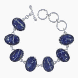 925 Sterling Silver Sodalite Bracelets