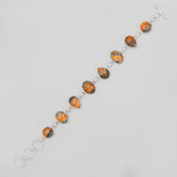 Natural Mustard Jasper Silver Bracelets