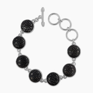 Fossil Coral Silver Bracelets