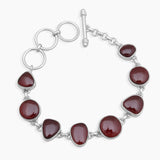 Hessonite Silver Bracelets