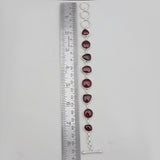 Hessonite Silver Bracelets