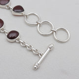Hessonite Silver Bracelets