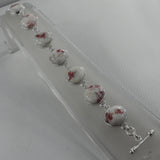 925 Sterling Silver Pink Thulite Bracelets