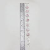 925 Sterling Silver Pink Thulite Bracelets