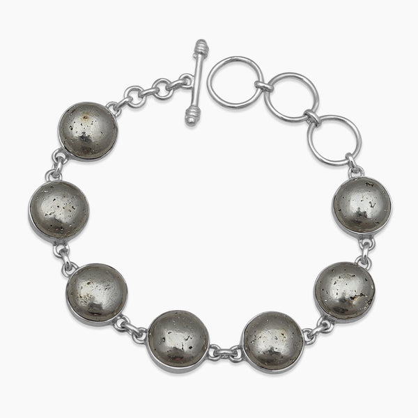 925 Sterling Silver Pyrite Bracelets