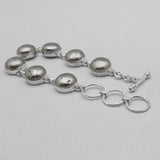 925 Sterling Silver Pyrite Bracelets