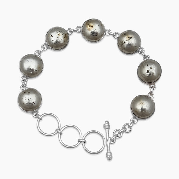 925 Sterling Silver Pyrite Bracelets