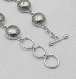 925 Sterling Silver Pyrite Bracelets