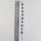 Ruby Zoisite & Star Ruby Silver Bracelets