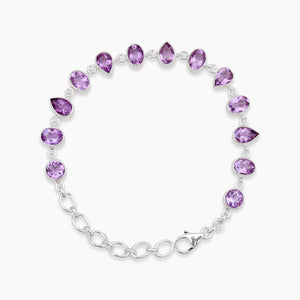 Amethyst Silver Bracelets