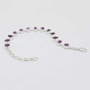 Amethyst Silver Bracelets