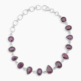 925 Sterling Silver Ruby Bracelets
