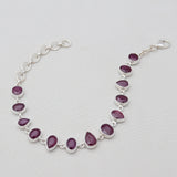 925 Sterling Silver Ruby Bracelets