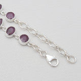 925 Sterling Silver Ruby Bracelets