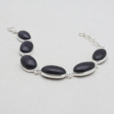 Blue Sunstone Solid Sterling Silver Bracelets