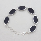 Blue Sunstone Solid Sterling Silver Bracelets