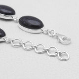 Blue Sunstone Solid Sterling Silver Bracelets