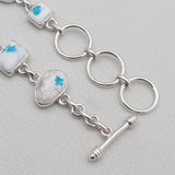 925 Sterling Silver Cavansite Bracelets
