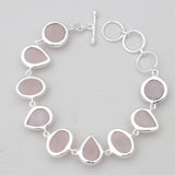 Rose Quartz Silver Bracelets