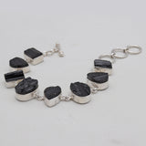 Black Tourmaline Silver Bracelets