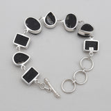 Black Tourmaline Silver Bracelets