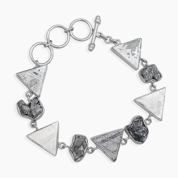 925 Sterling Silver Meteorite Bracelets