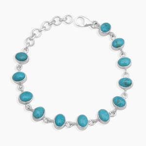 Mexican Turquoise Silver Bracelets