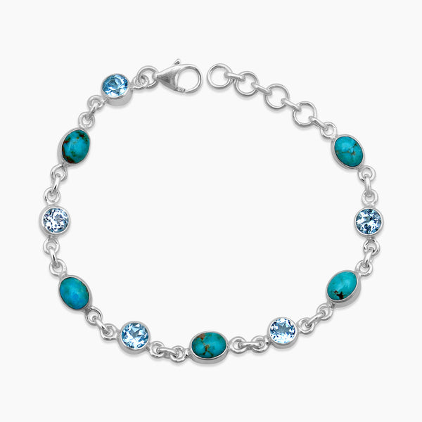 Mexican Turquoise Silver Bracelets
