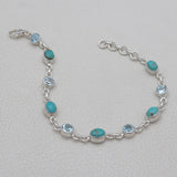 Mexican Turquoise Silver Bracelets