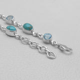 Mexican Turquoise Silver Bracelets