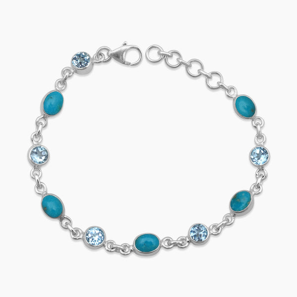 Mexican Turquoise Silver Bracelets