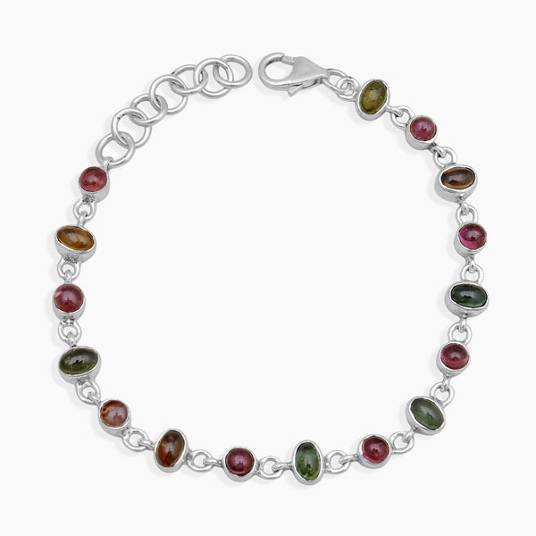 925 Sterling Silver Tourmaline Bracelets