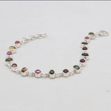 925 Sterling Silver Tourmaline Bracelets