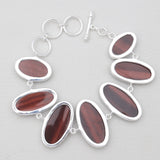 925 Sterling Silver Tiger Eye Bracelets