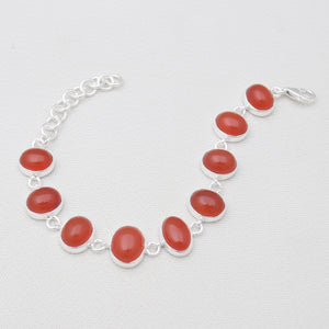 925 Sterling Silver Carnelian Bracelets