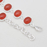 925 Sterling Silver Carnelian Bracelets
