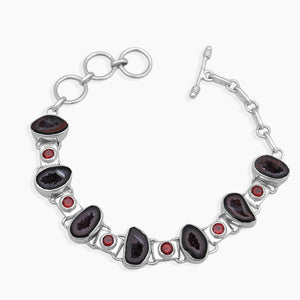 925 Sterling Silver Tabasco Geode Bracelets