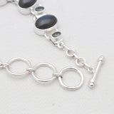 Rainbow Moonstone Silver Bracelets