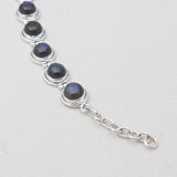 925 Silver Rainbow Moonstone Bracelets
