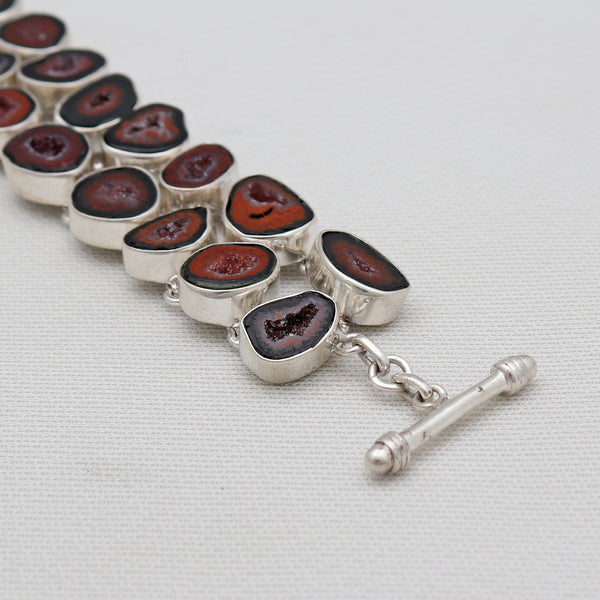 Coconut Druzy Silver Bracelets