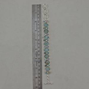 925 Sterling Silver Aquamarine Bracelets