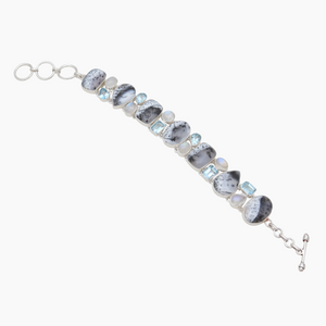 925 Silver Dendritic Opal Bracelets
