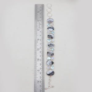 925 Silver Dendritic Opal Bracelets