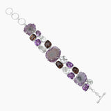 925 Sterling Silver Amethyst Stalactite Bracelets