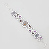 925 Sterling Silver Amethyst Stalactite Bracelets